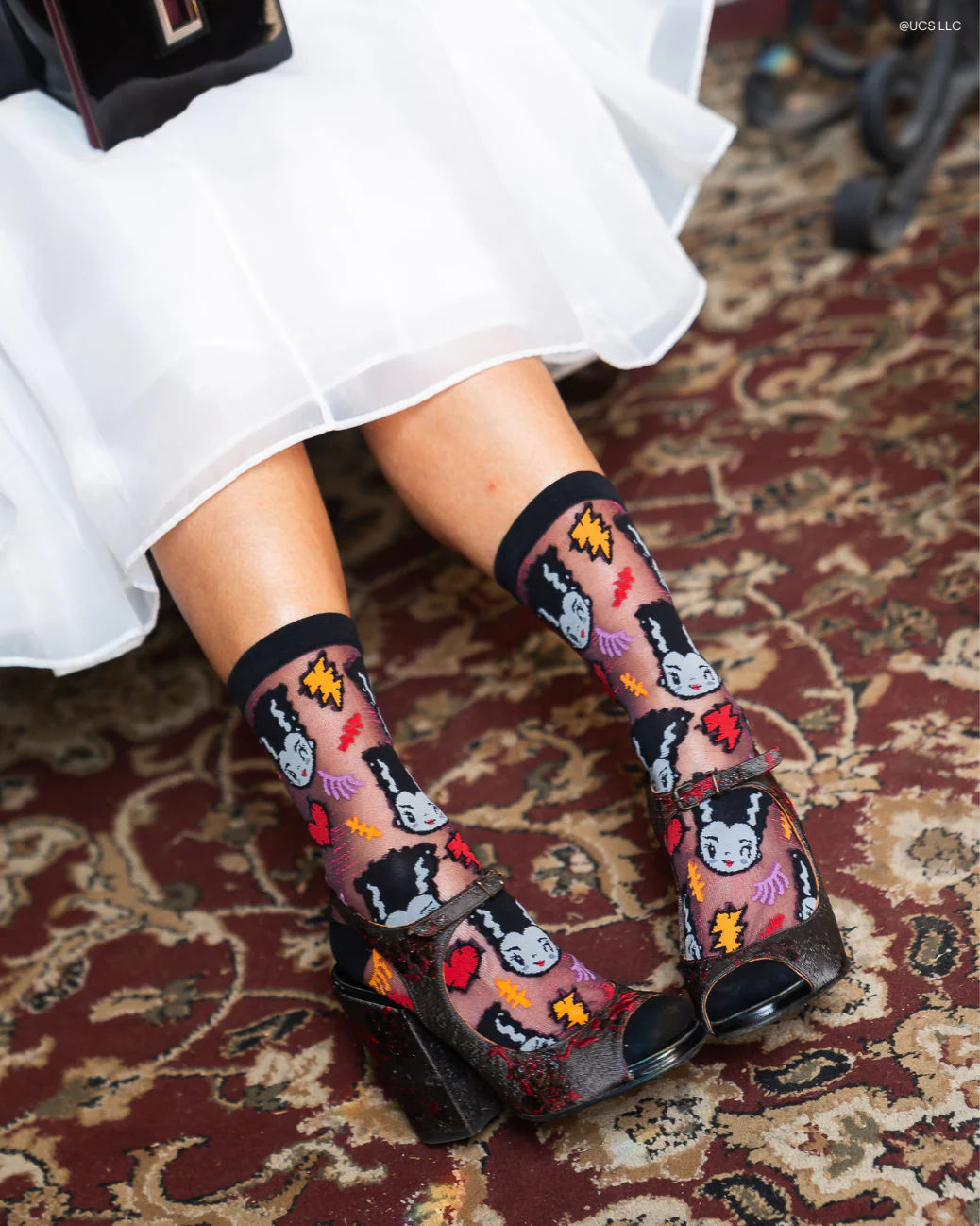 Bride and Frankenstein Sheer Socks Bundle - Image 4