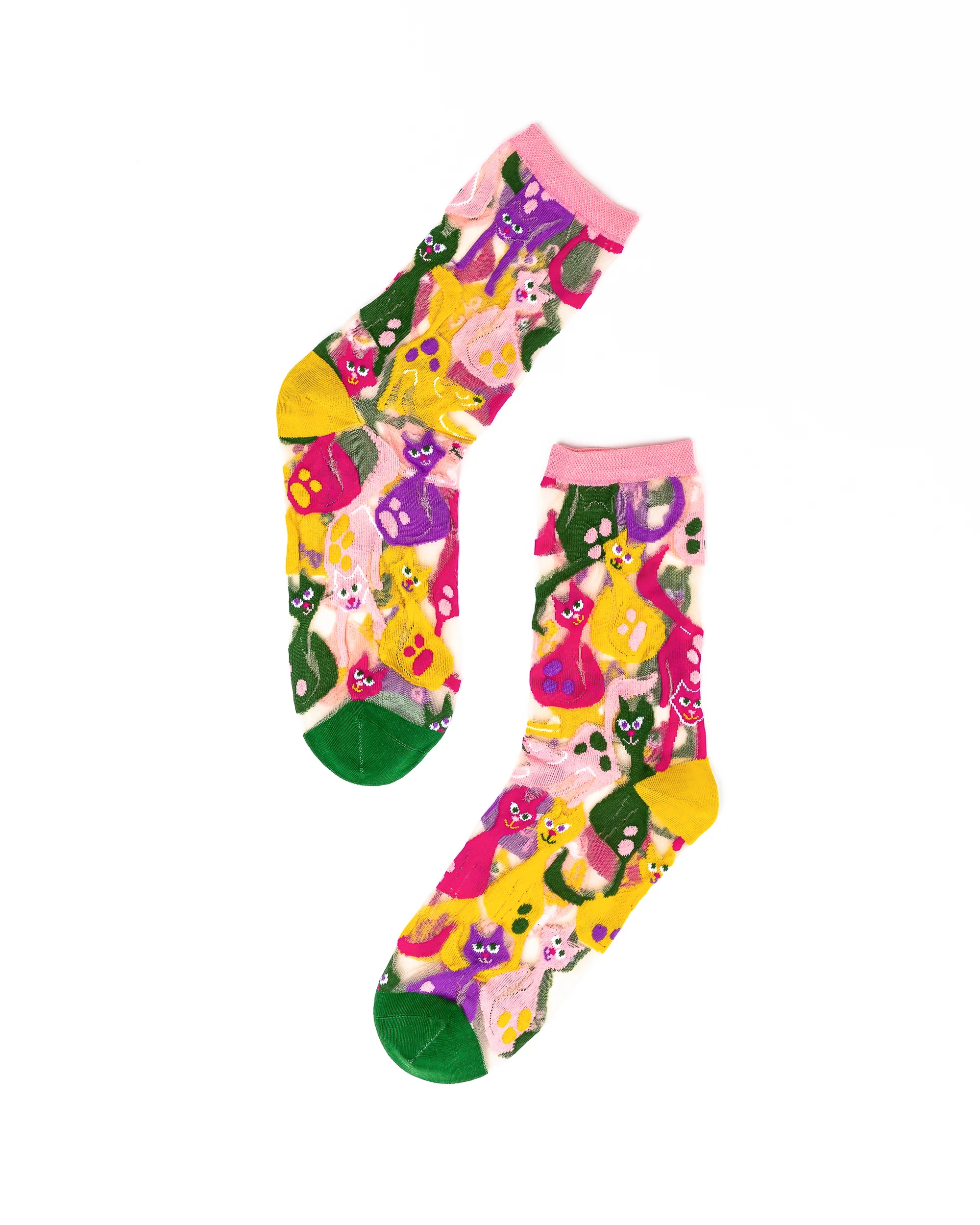 Cat Lovers Sheer Socks Bundle - Image 3