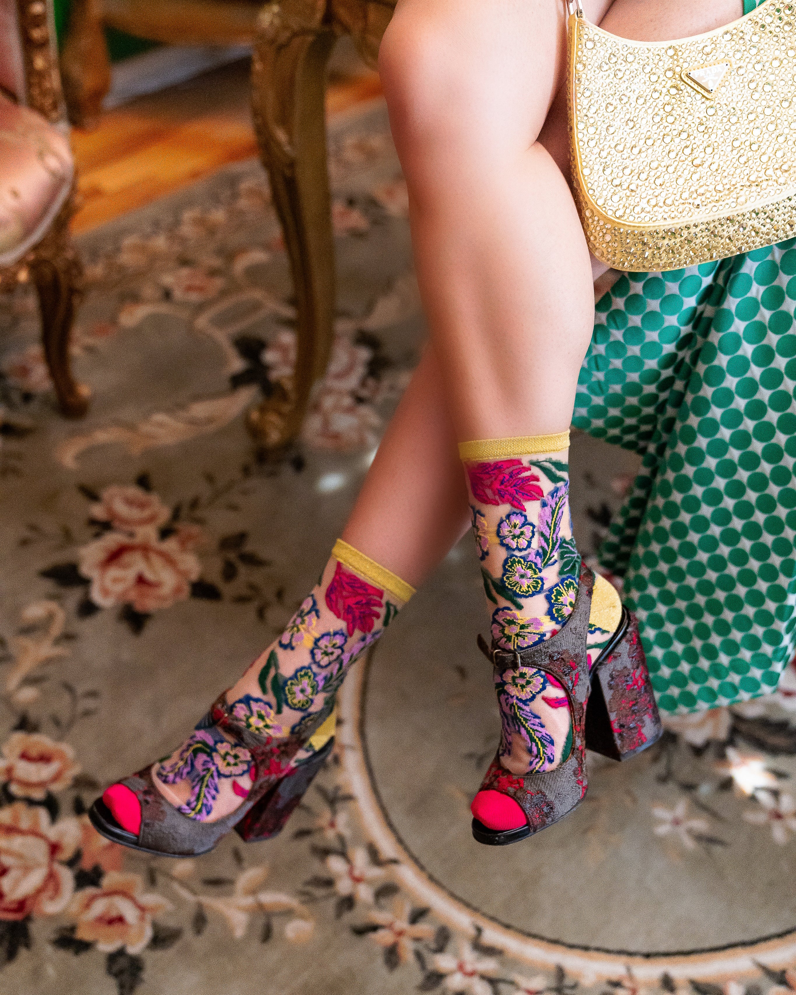 Fancy Floral Sheer Socks Bundle - Image 10