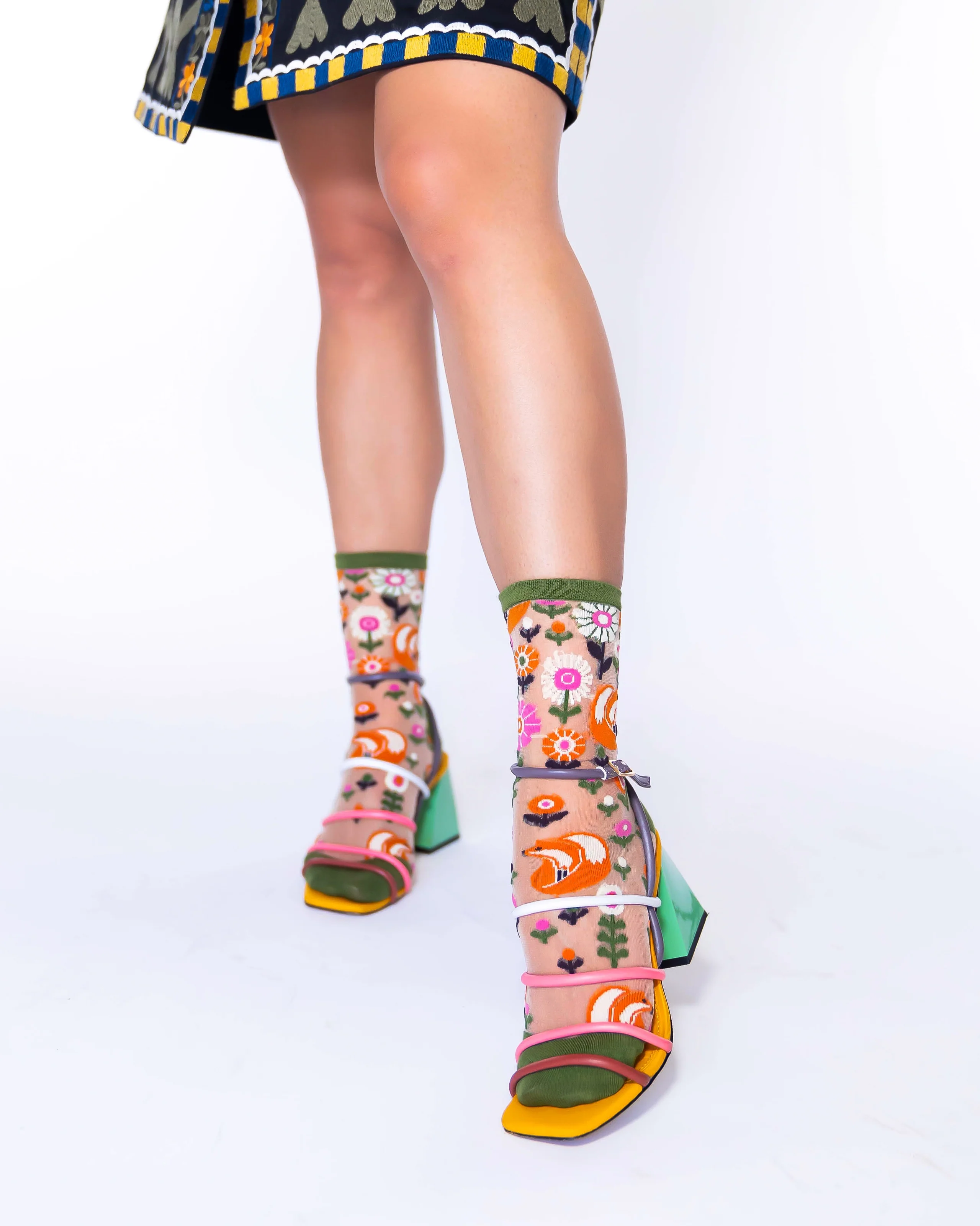 Feeling Foxy Sheer Crew Sock - Image 10