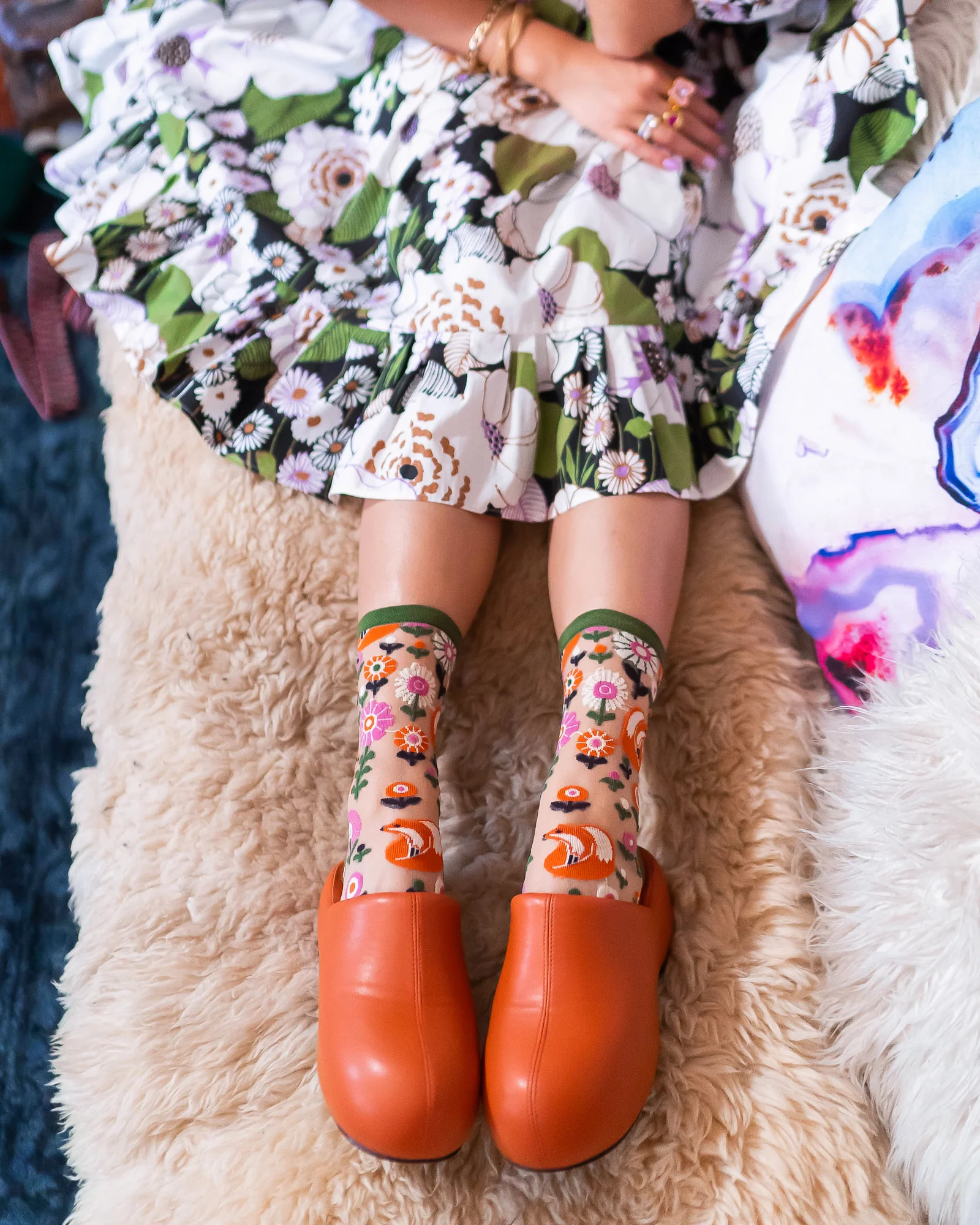 Feeling Foxy Sheer Crew Sock - Image 5