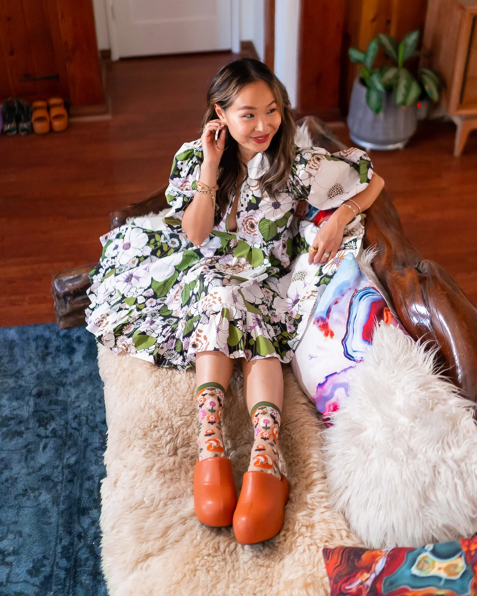 Feeling Foxy Sheer Crew Sock - Image 6