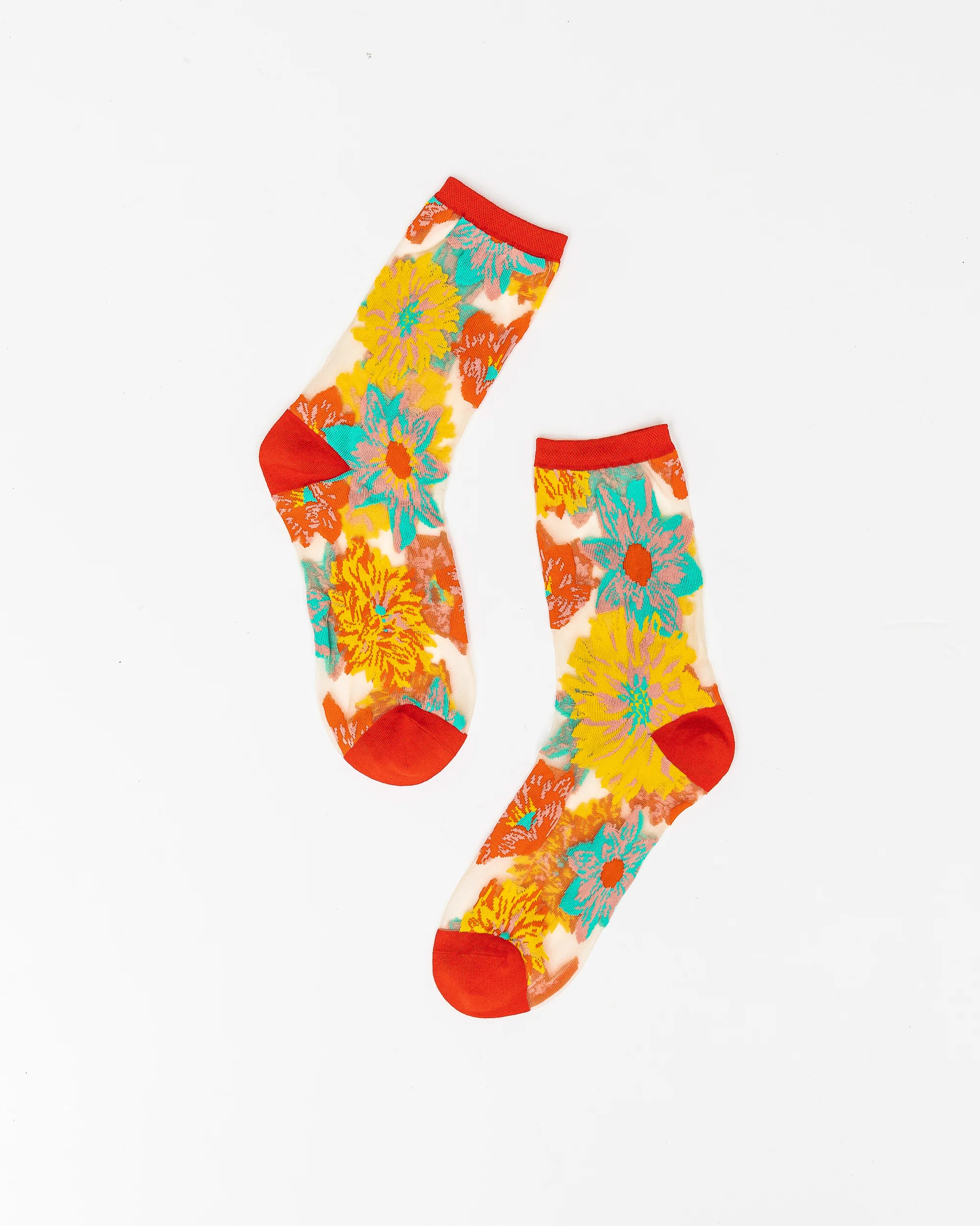 Garden Party Sheer Floral Socks Bundle - Image 5