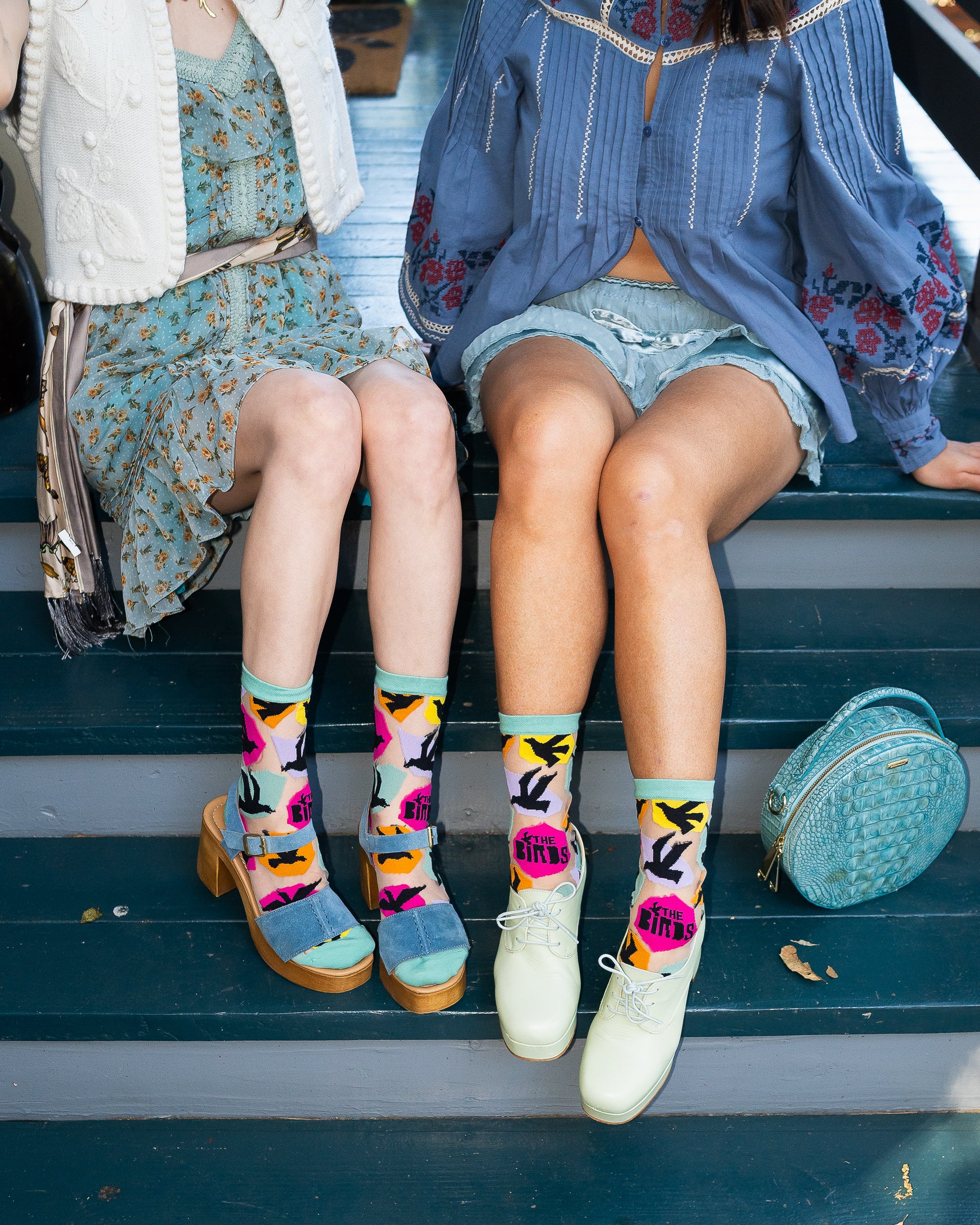 Hitchcock The Birds Sheer Crew Sock - Image 10