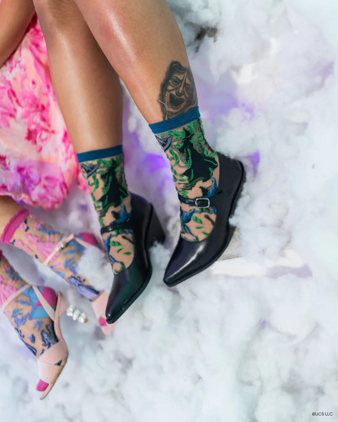 Wicked Elphaba Silhouette Sheer Crew Sock - Image 6