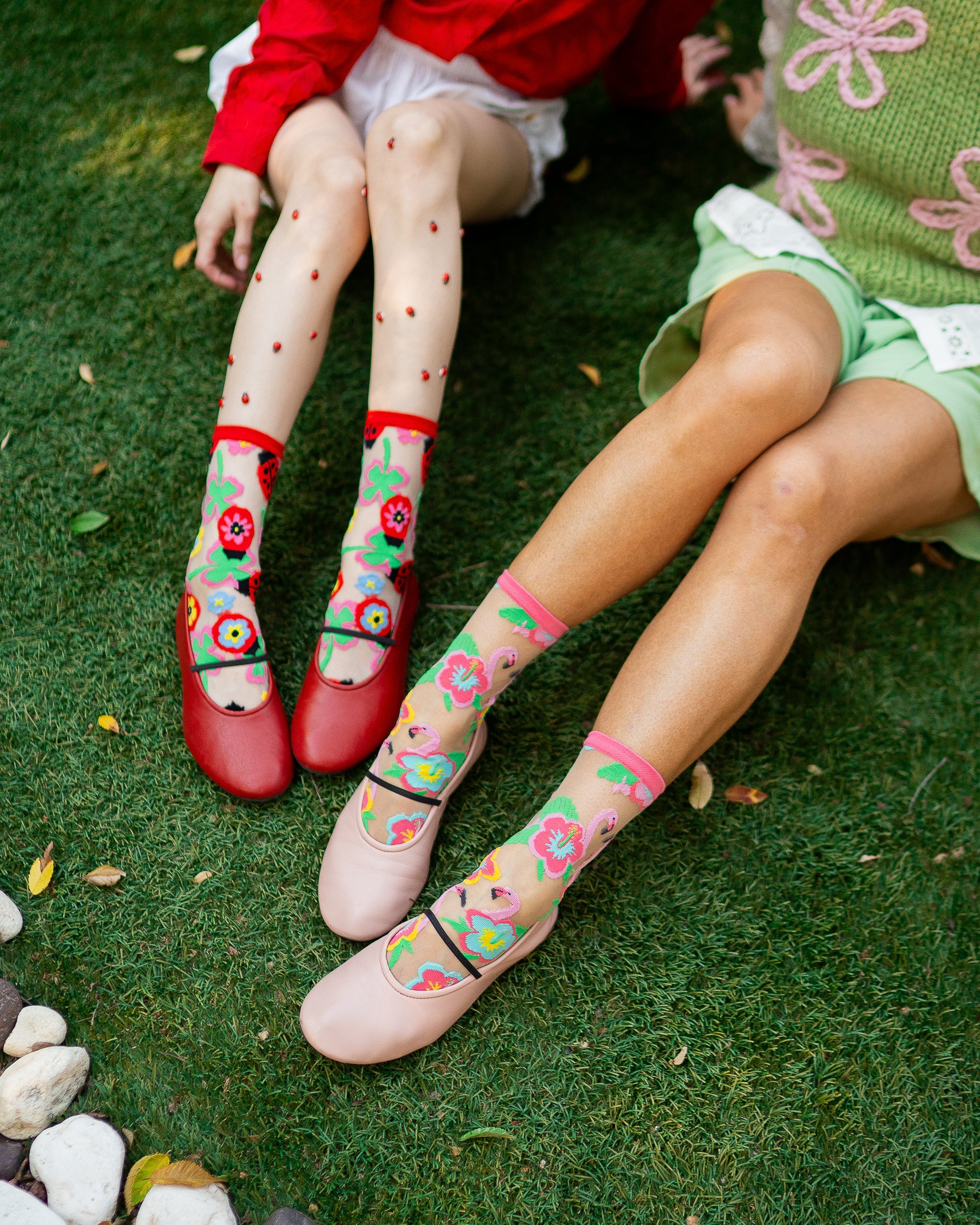 Ladybug & Flamingo Sheer Socks Bundle - Image 12