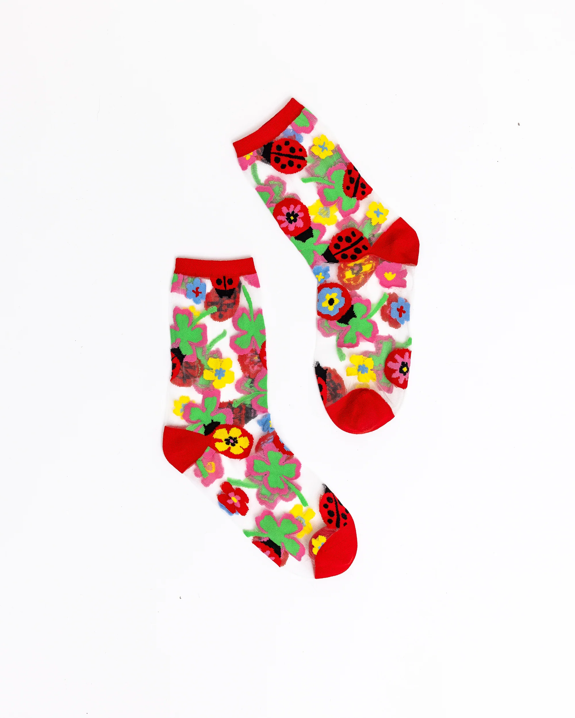 Ladybug & Flamingo Sheer Socks Bundle - Image 3