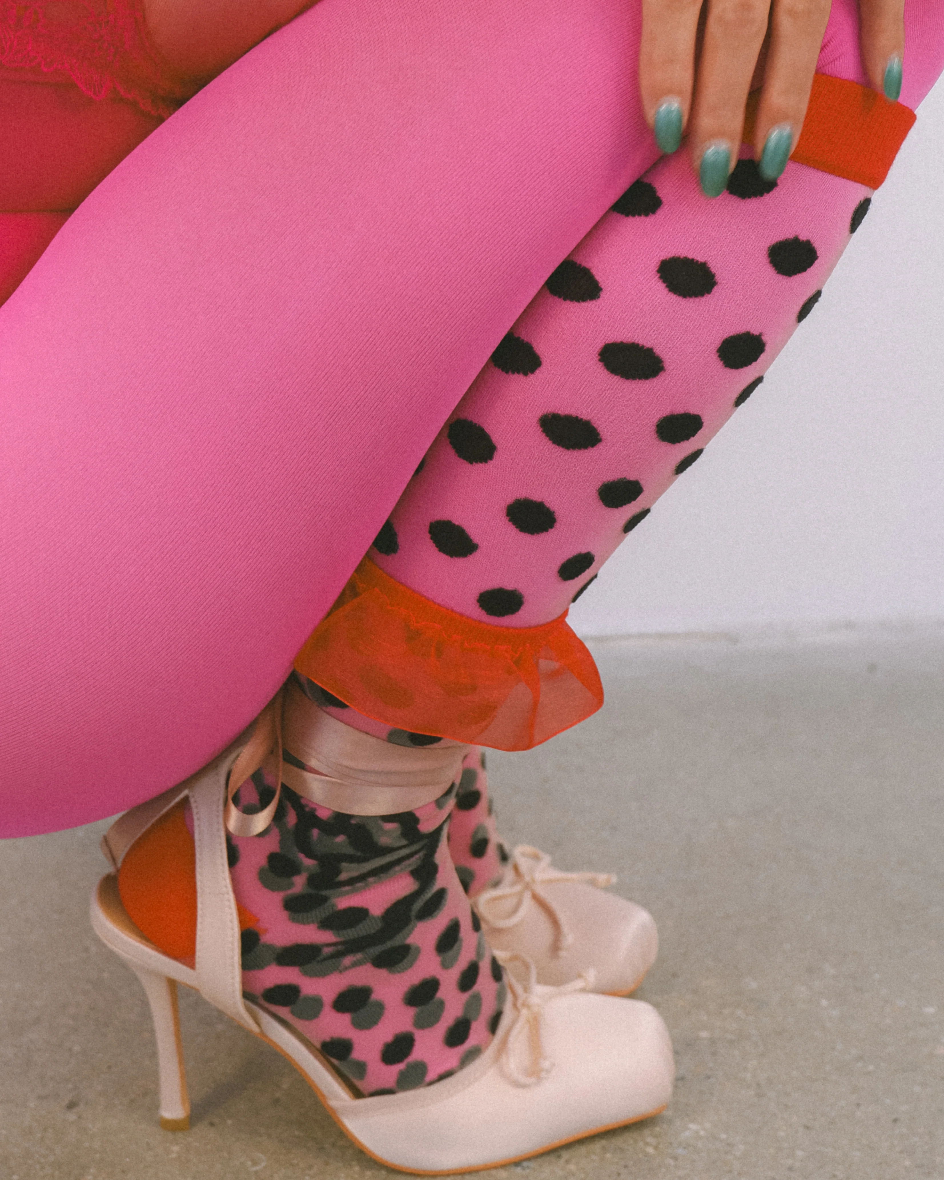 Polka Dot Bow Bundle 🎀 Socks + Knee Highs - Image 4