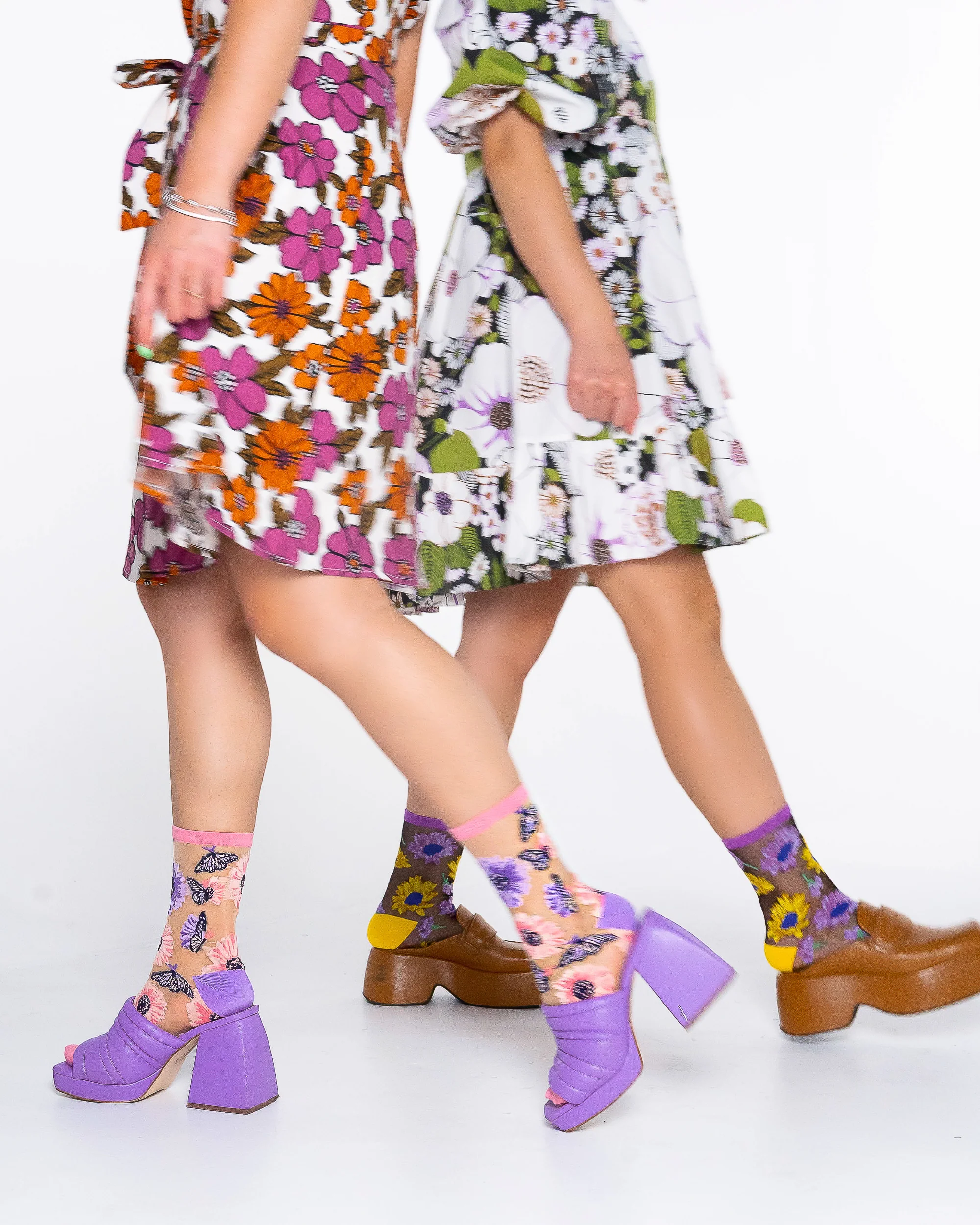 Sunflower Print Sheer Socks Bundle - Image 6