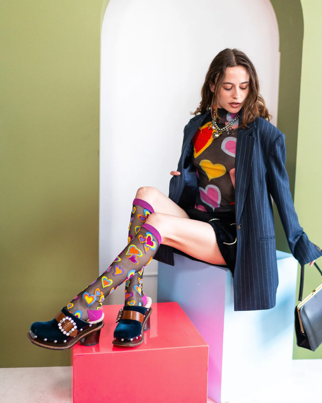 Y2K Hearts Bundle 💖 Socks + Knee Highs - Image 11