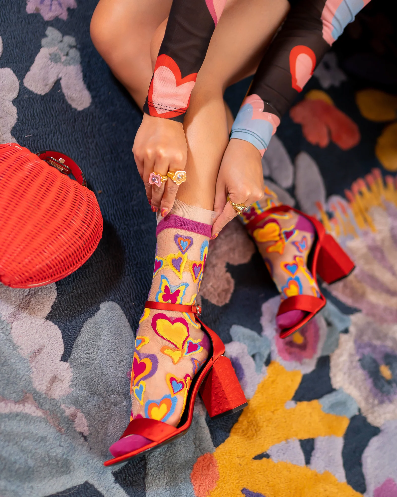 Y2K Hearts Bundle 💖 Socks + Knee Highs - Image 5