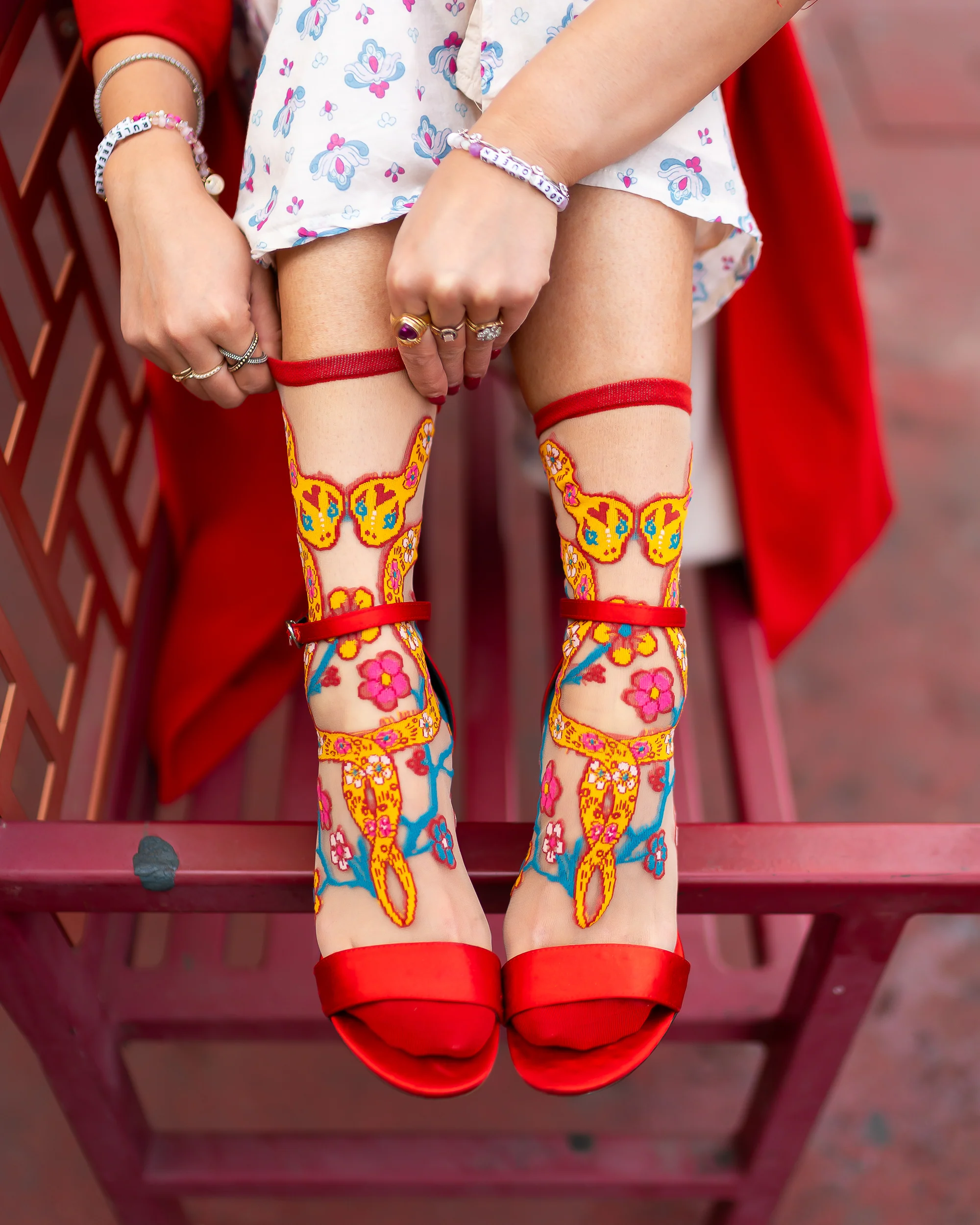 Animal Lovers Sheer Socks Bundle 1  🐇🦈 🐍 - Image 4