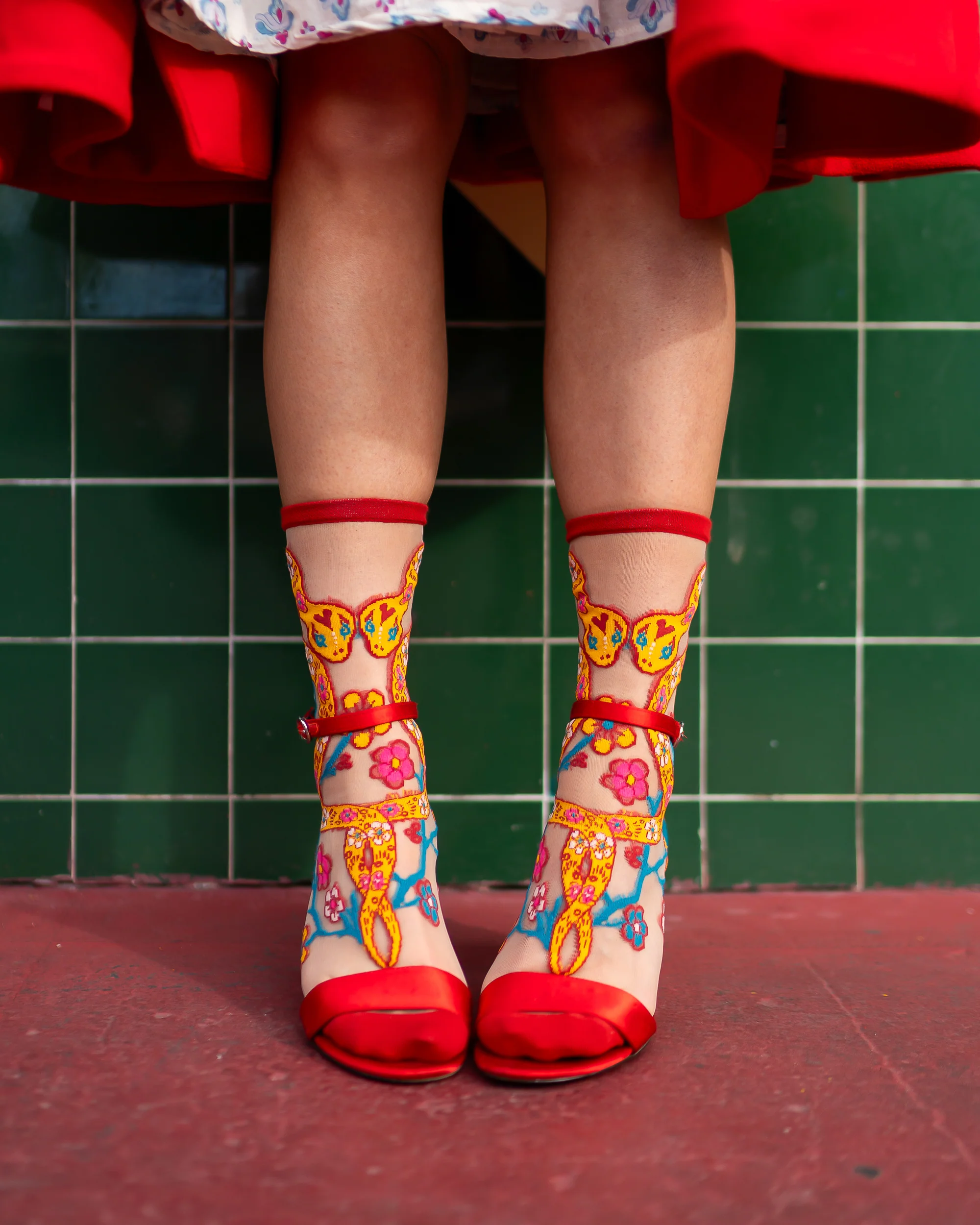 Year of the Snake Sheer Crew Sock - Image 11